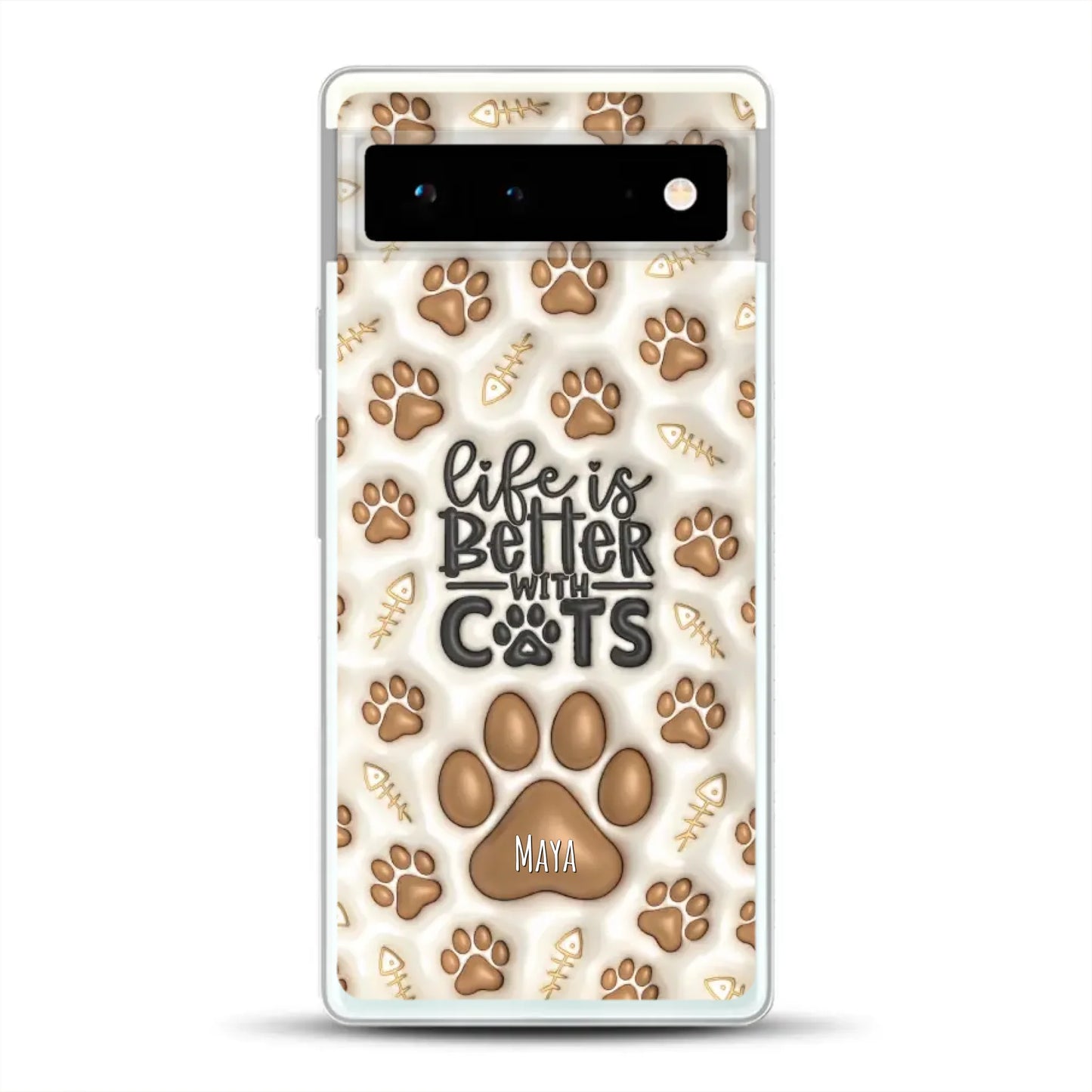 Life is better with Cats - Individuelle Handyhülle für Google