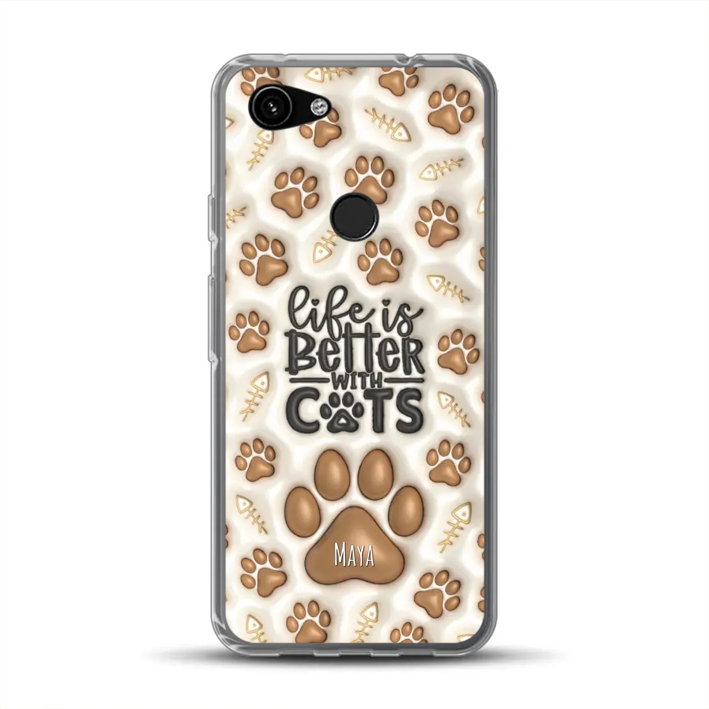 Life is better with Cats - Individuelle Handyhülle für Google
