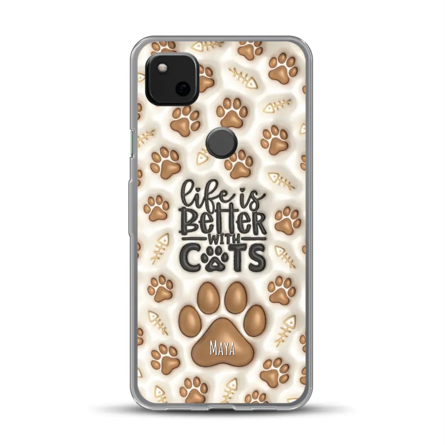 Life is better with Cats - Individuelle Handyhülle für Google