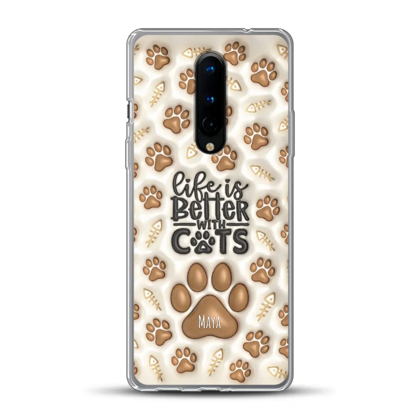 Life is better with Cats - Individuelle Handyhülle