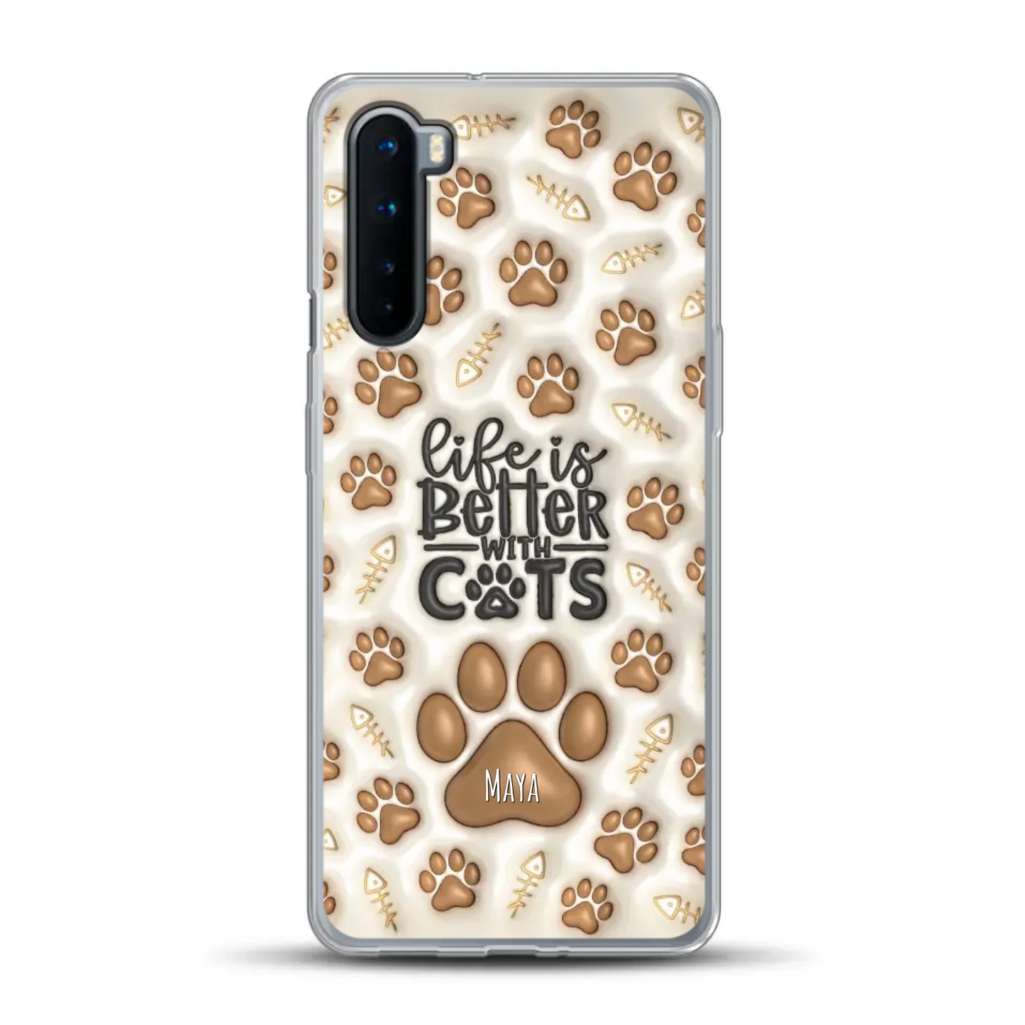Life is better with Cats - Individuelle Handyhülle