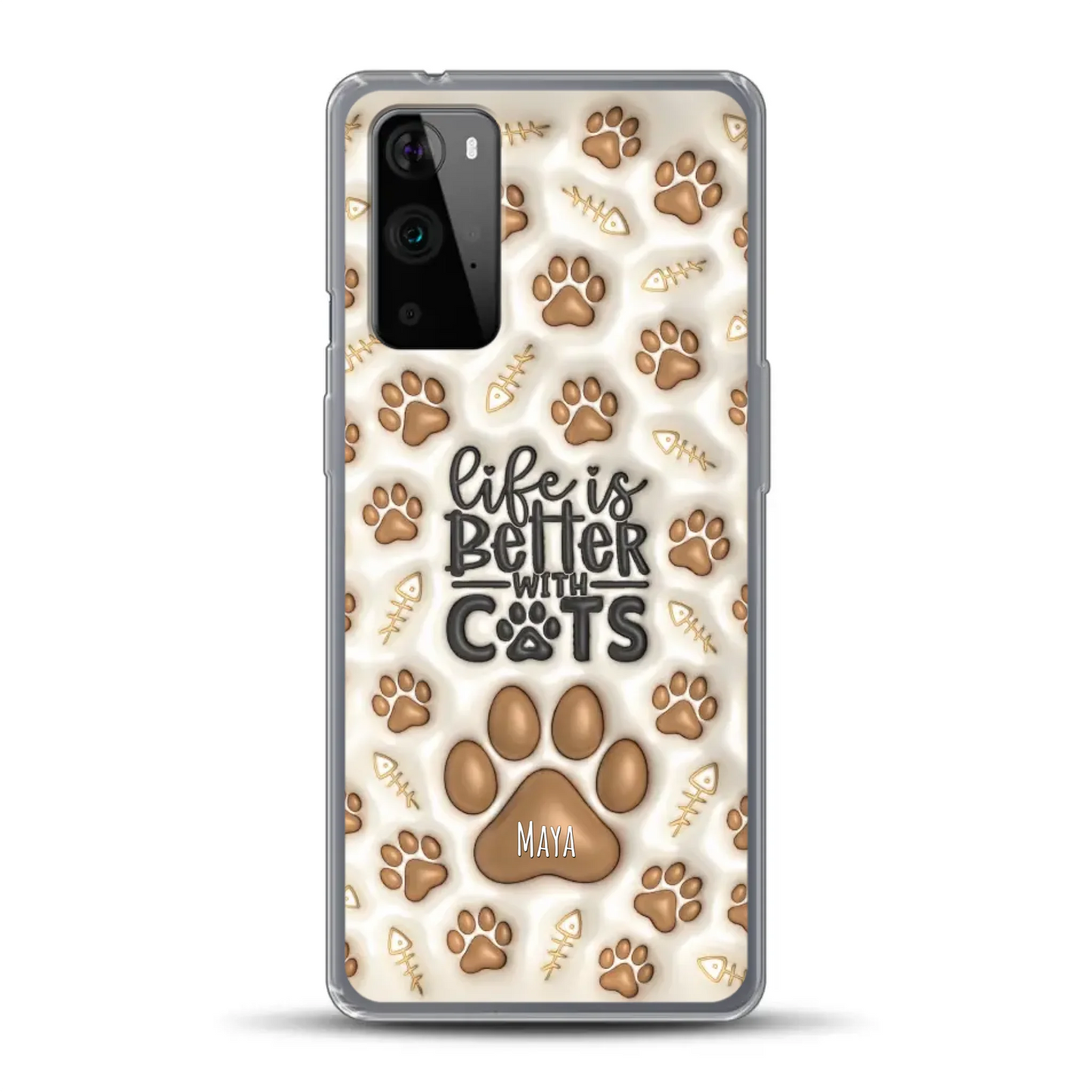 Life is better with Cats - Individuelle Handyhülle