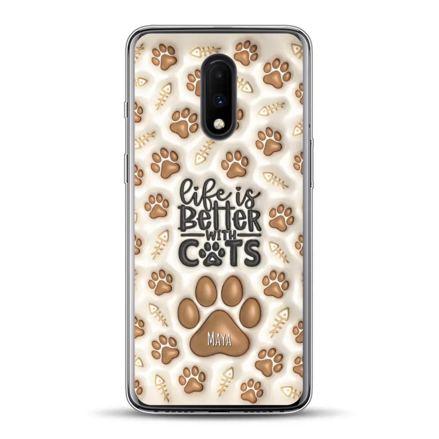 Life is better with Cats - Individuelle Handyhülle