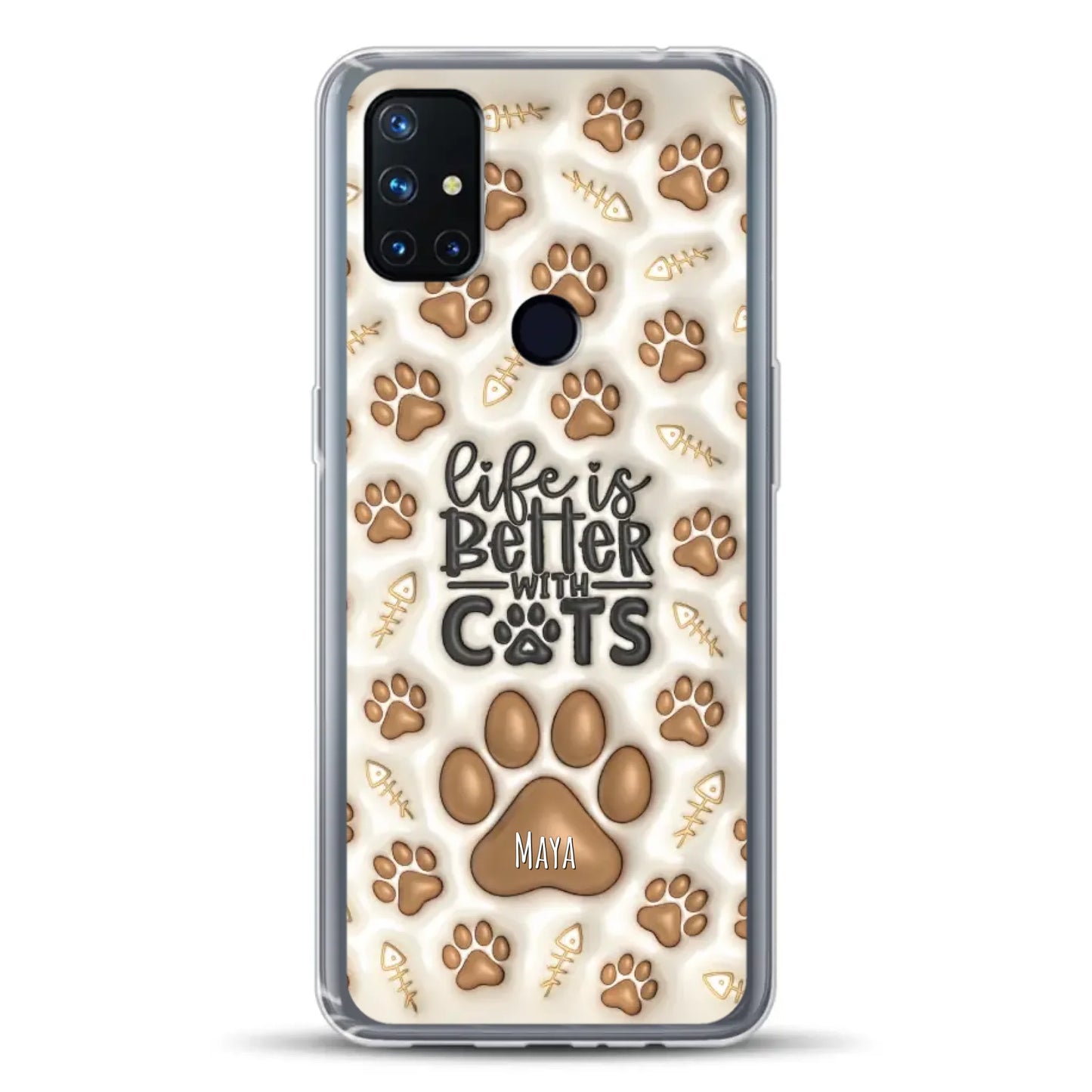 Life is better with Cats - Individuelle Handyhülle