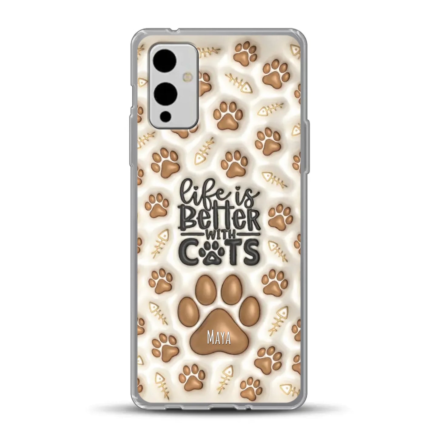 Life is better with Cats - Individuelle Handyhülle