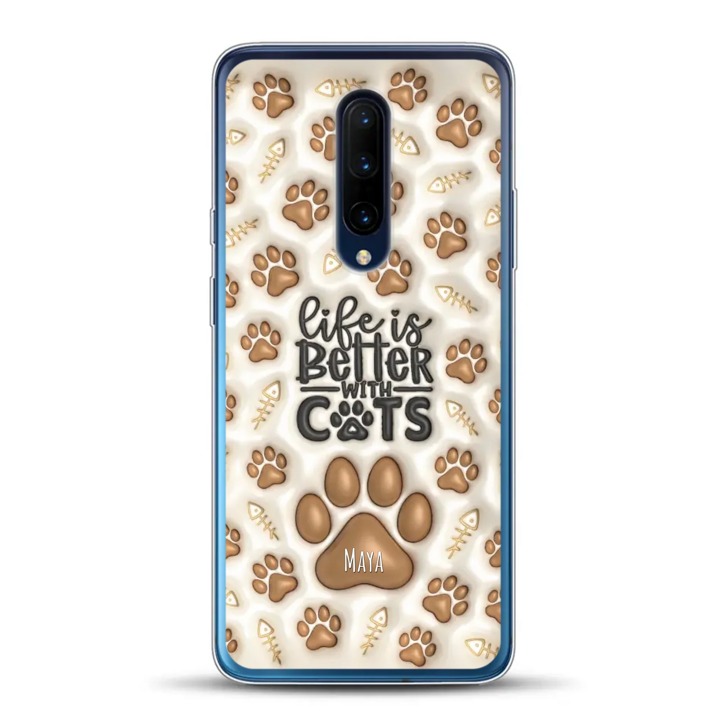 Life is better with Cats - Individuelle Handyhülle
