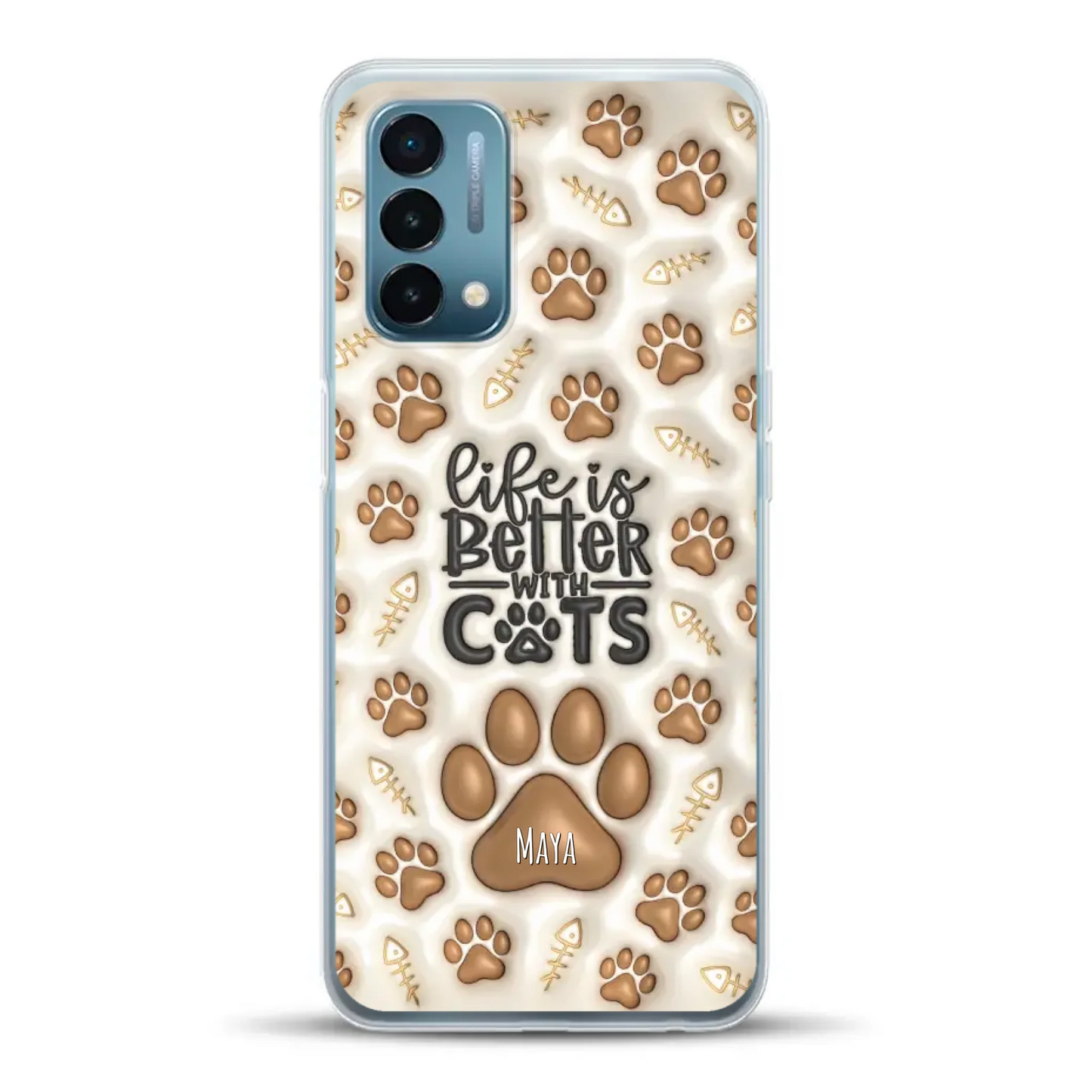 Life is better with Cats - Individuelle Handyhülle