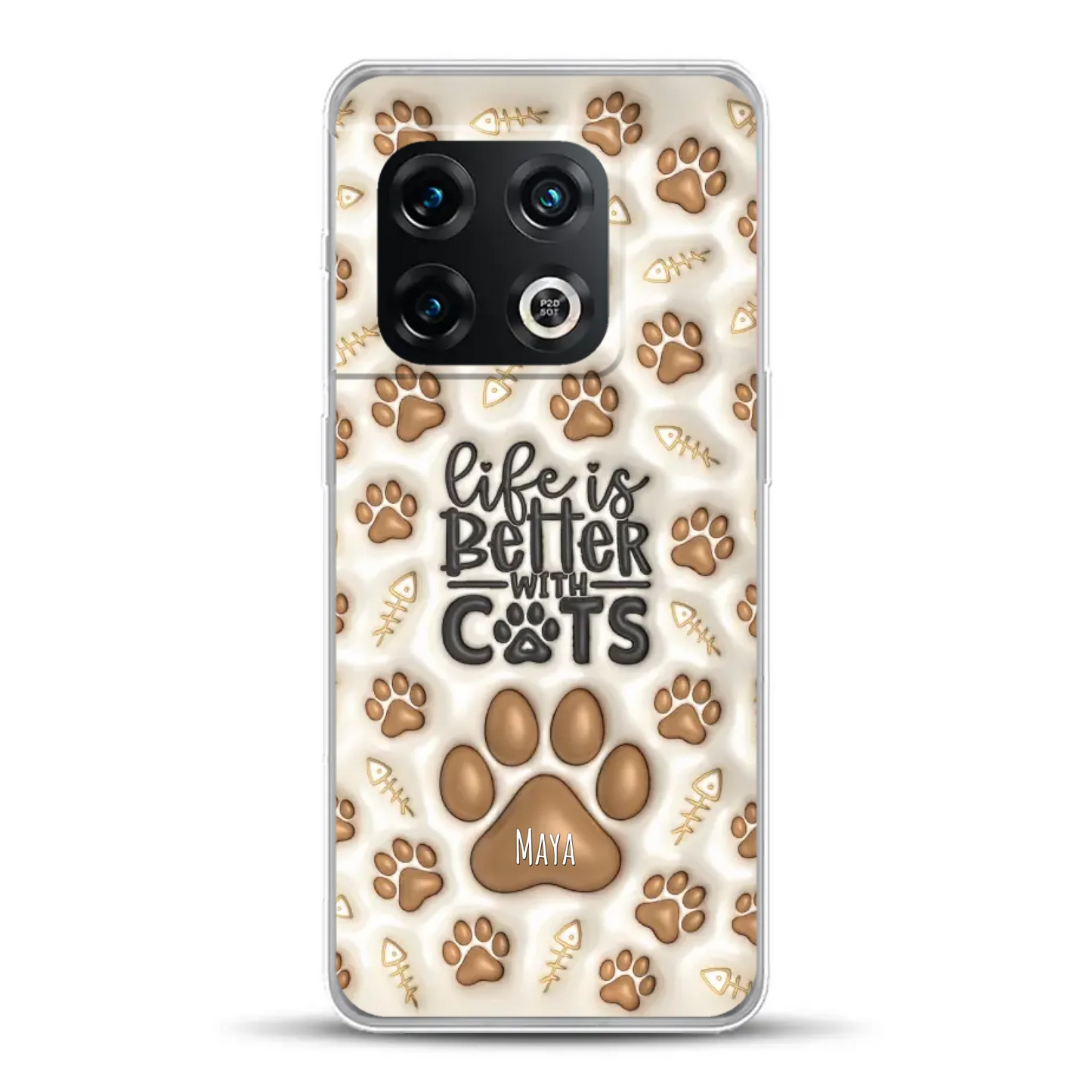 Life is better with Cats - Individuelle Handyhülle
