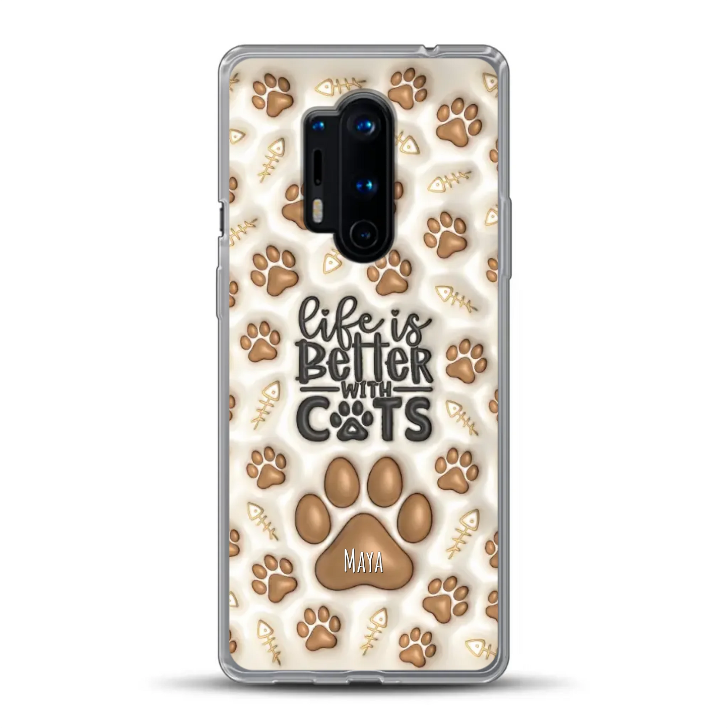 Life is better with Cats - Individuelle Handyhülle
