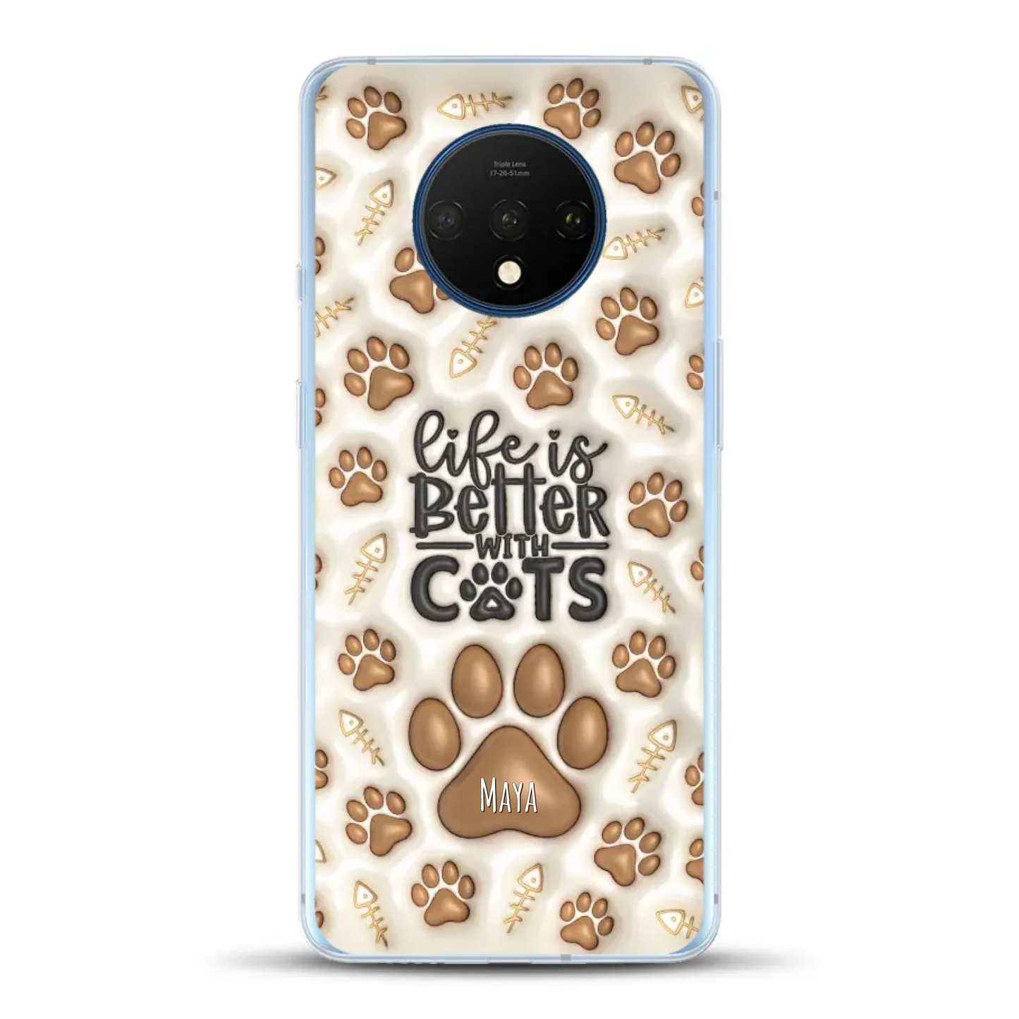 Life is better with Cats - Individuelle Handyhülle