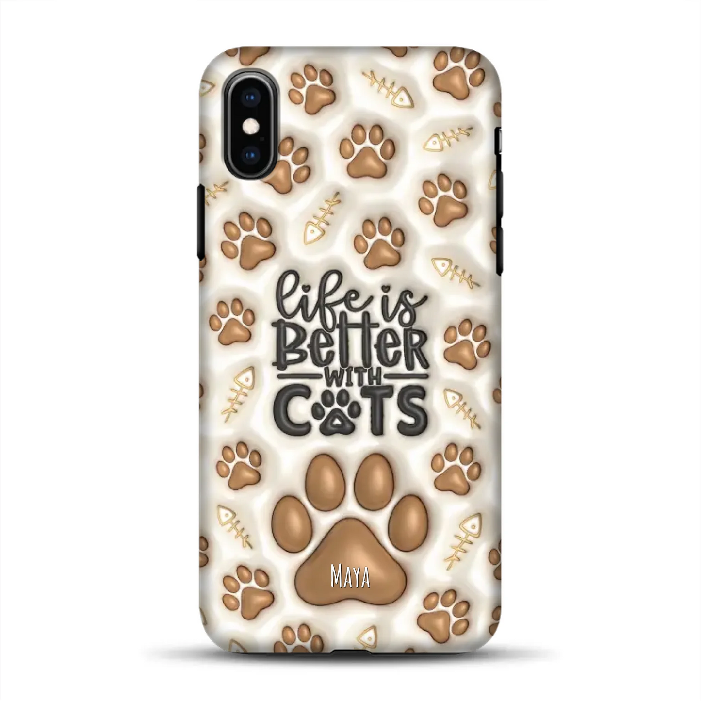 Life is better with Cats - Individuelle Premium Hülle für iPhone