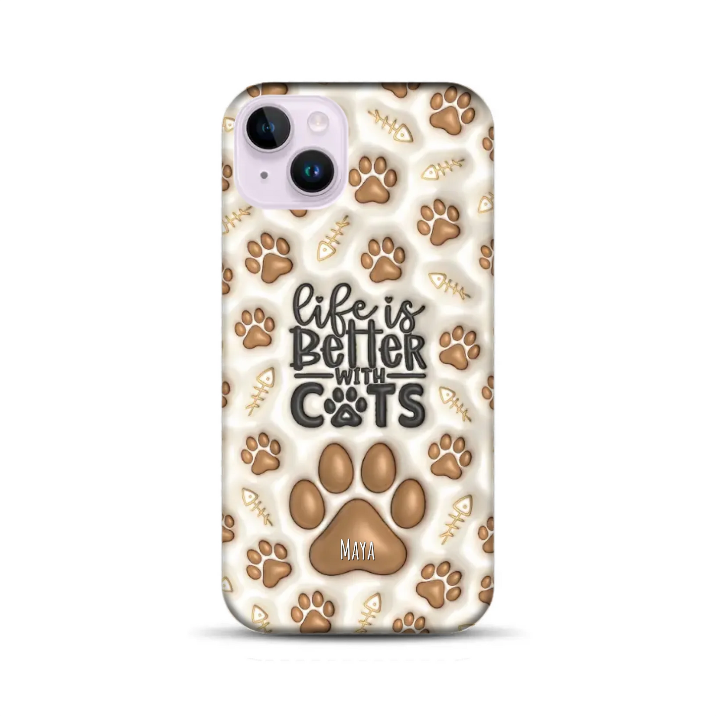 Life is better with Cats - Individuelle Premium Hülle für iPhone