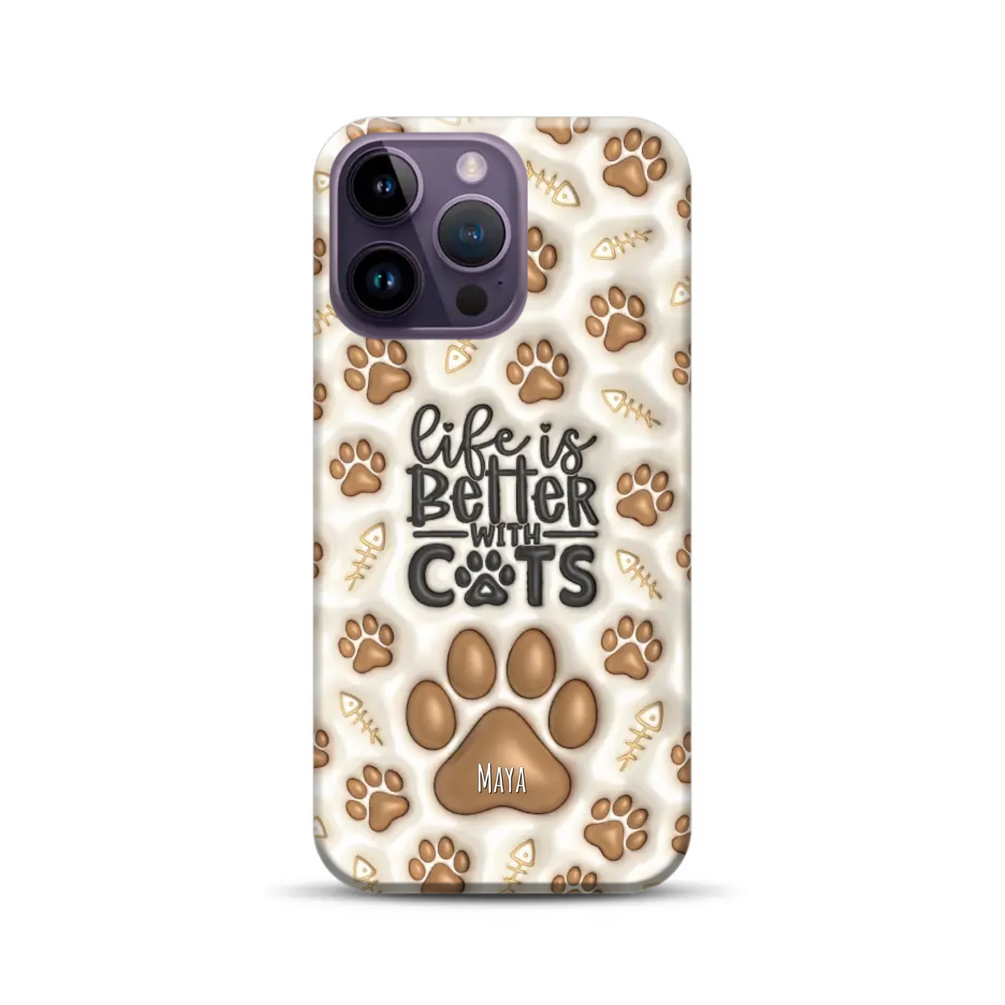 Life is better with Cats - Individuelle Premium Hülle für iPhone