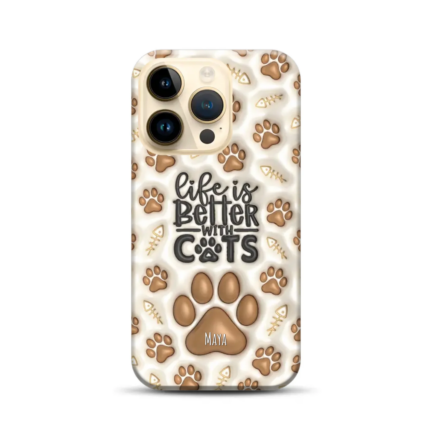 Life is better with Cats - Individuelle Premium Hülle für iPhone