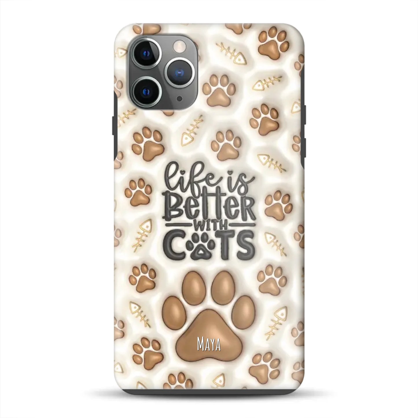 Life is better with Cats - Individuelle Premium Hülle für iPhone