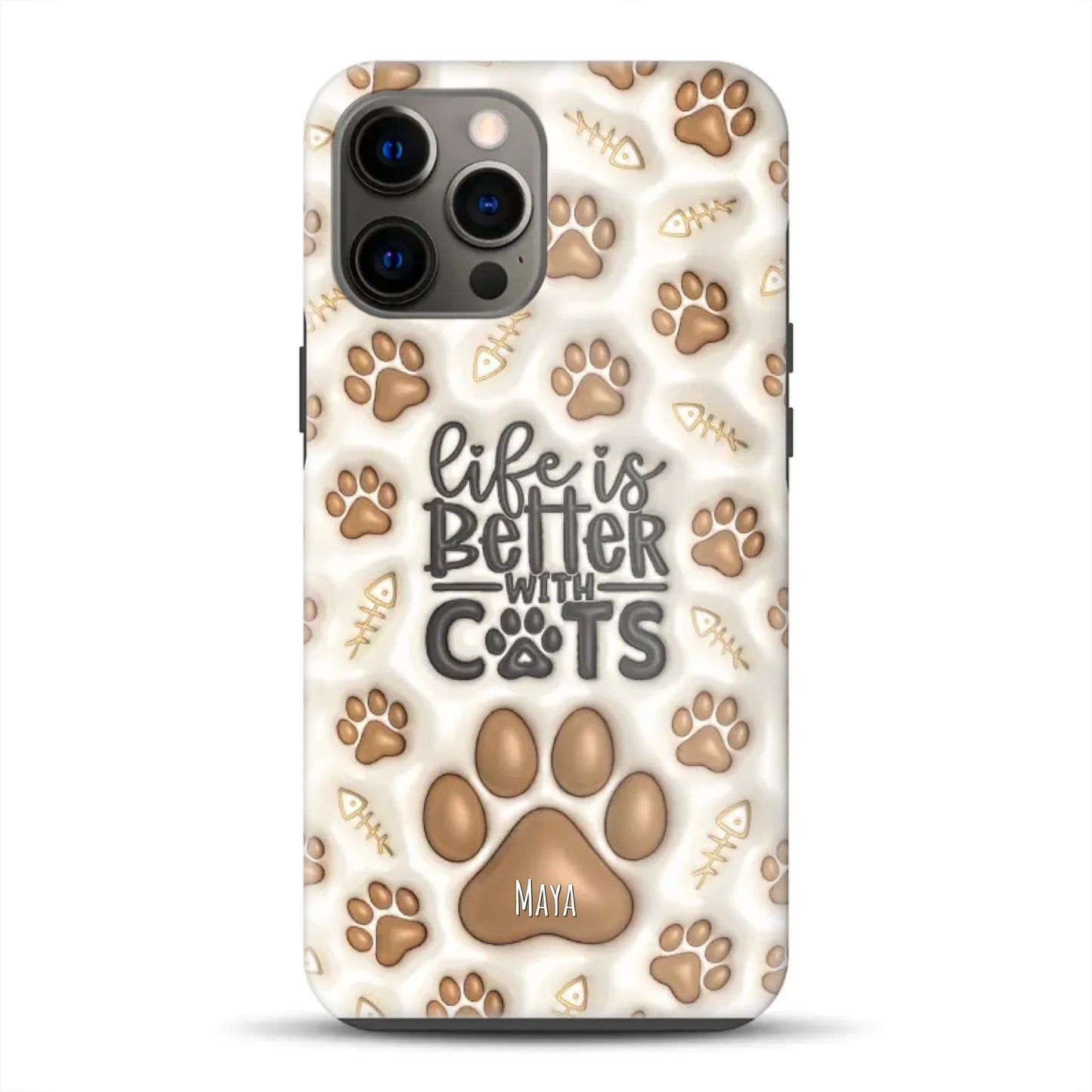Life is better with Cats - Individuelle Premium Hülle für iPhone