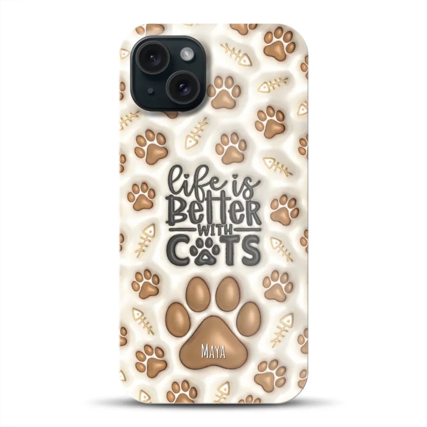 Life is better with Cats - Individuelle Premium Hülle für iPhone