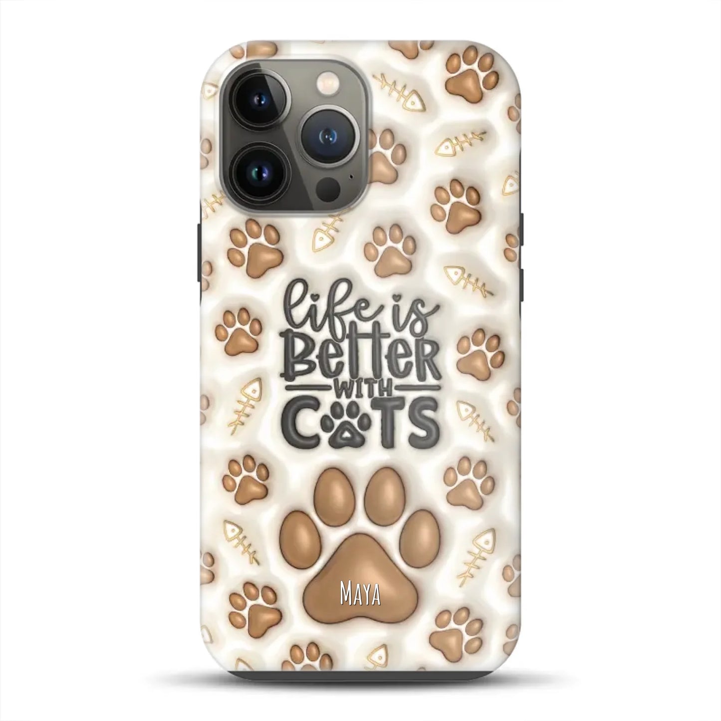Life is better with Cats - Individuelle Premium Hülle für iPhone