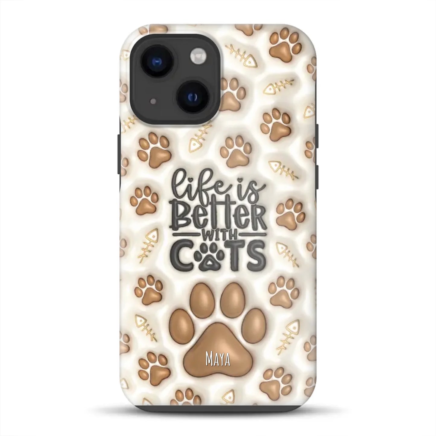 Life is better with Cats - Individuelle Premium Hülle für iPhone