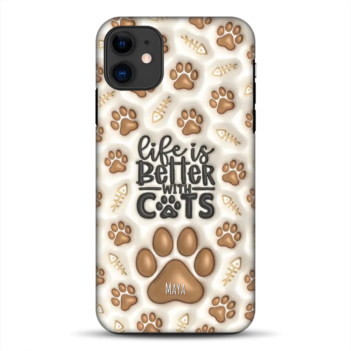 Life is better with Cats - Individuelle Premium Hülle für iPhone