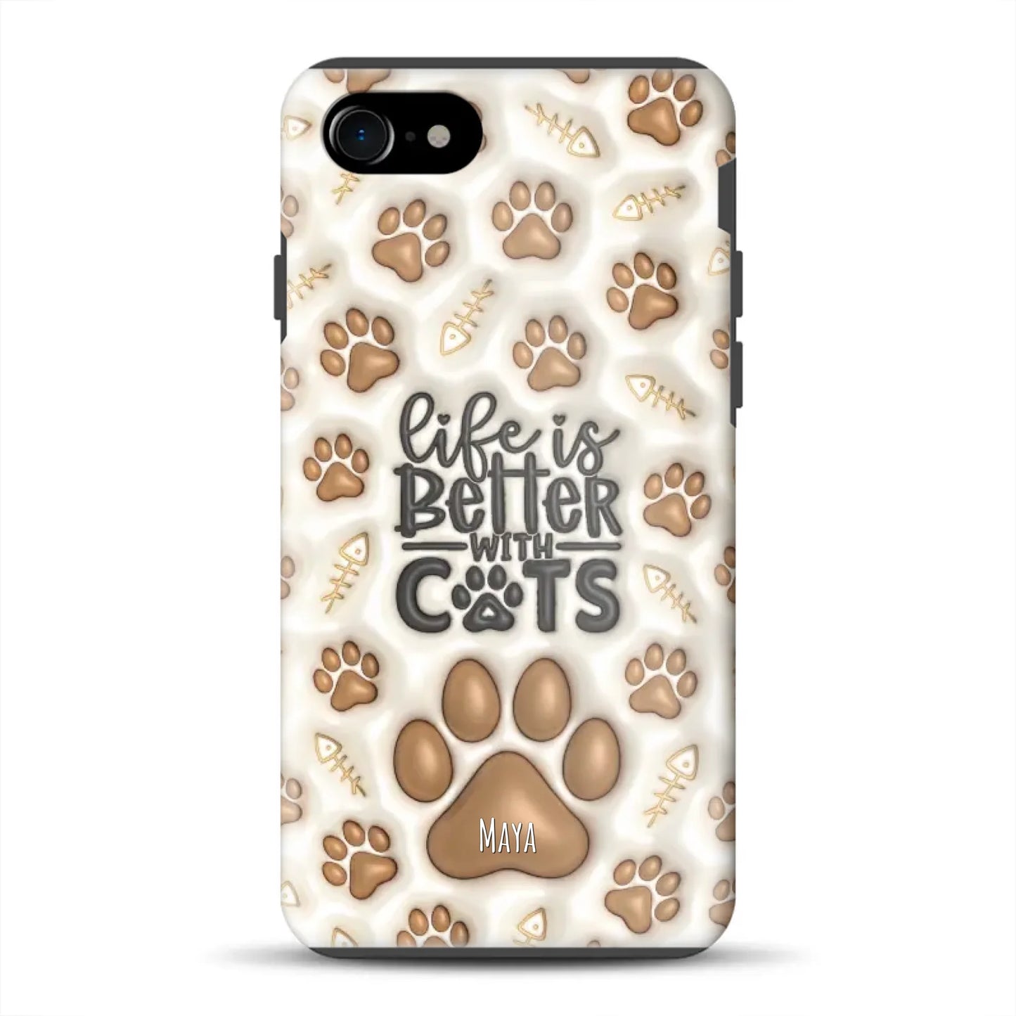 Life is better with Cats - Individuelle Premium Hülle für iPhone