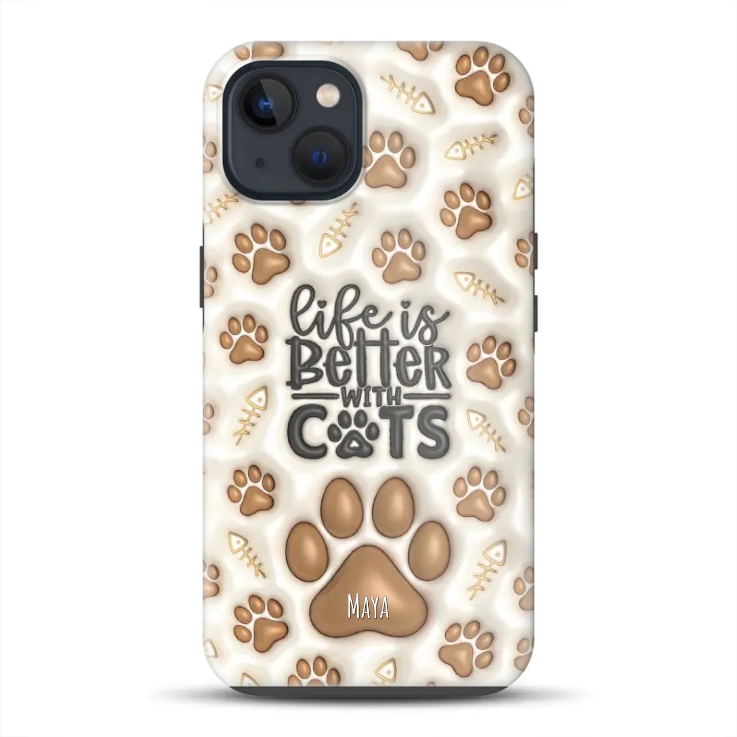 Life is better with Cats - Individuelle Premium Hülle für iPhone