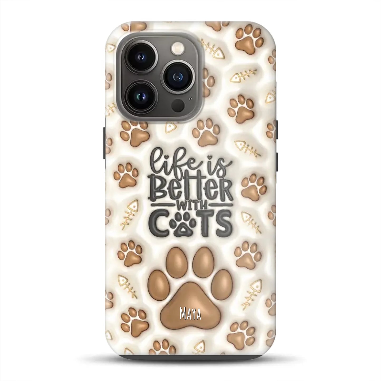 Life is better with Cats - Individuelle Premium Hülle für iPhone