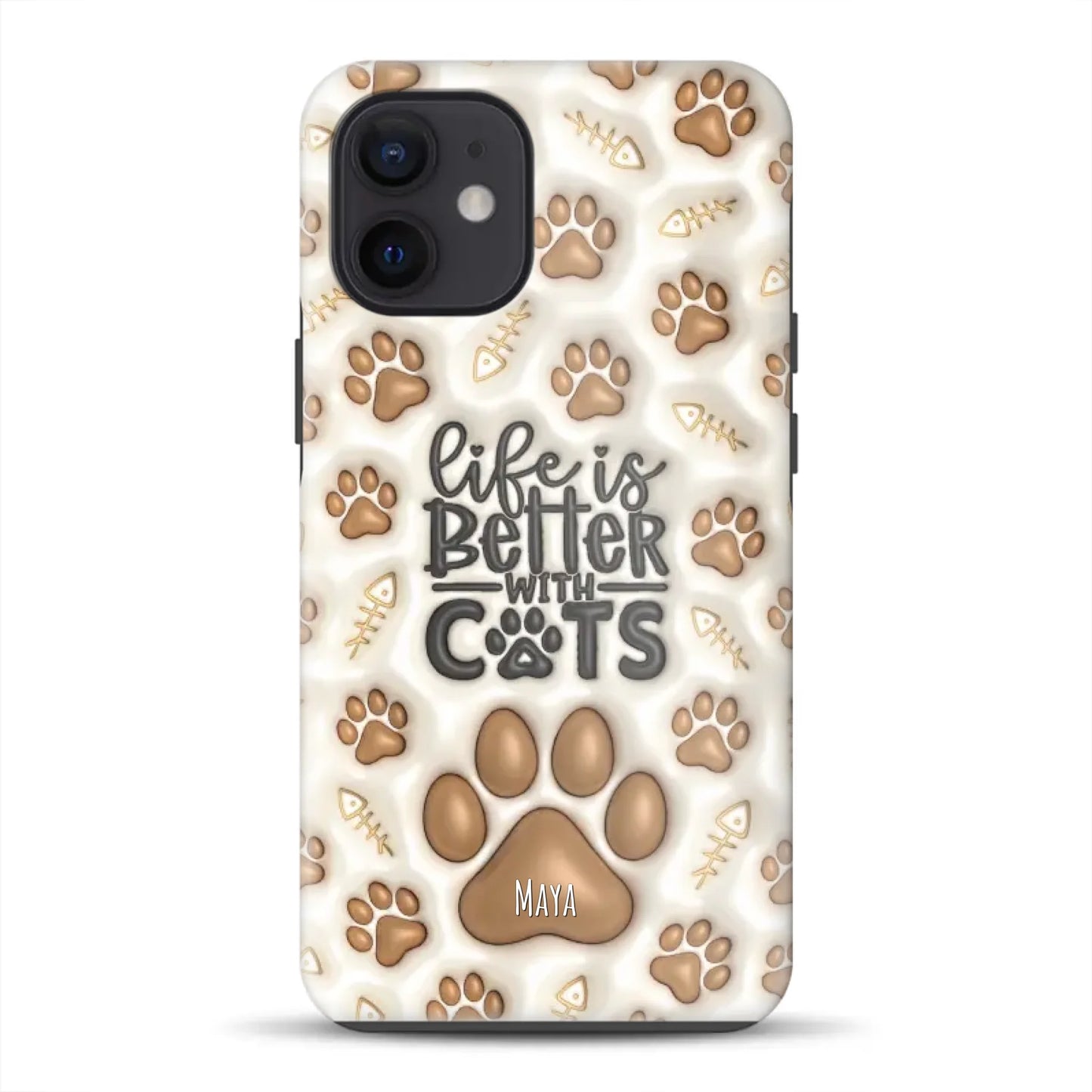 Life is better with Cats - Individuelle Premium Hülle für iPhone