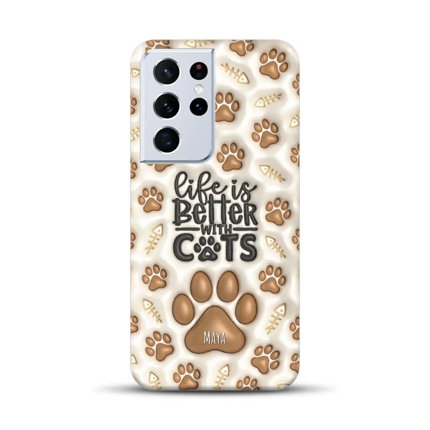 Life is better with Cats - Individuelle Premium Hülle für Samsung