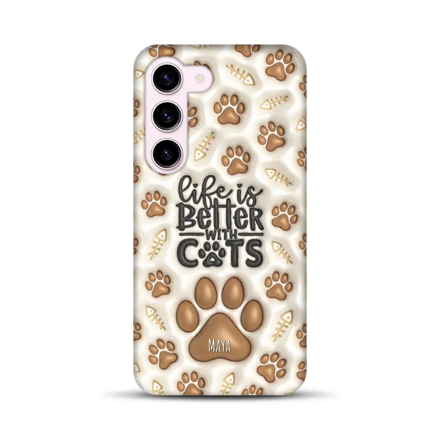 Life is better with Cats - Individuelle Premium Hülle für Samsung