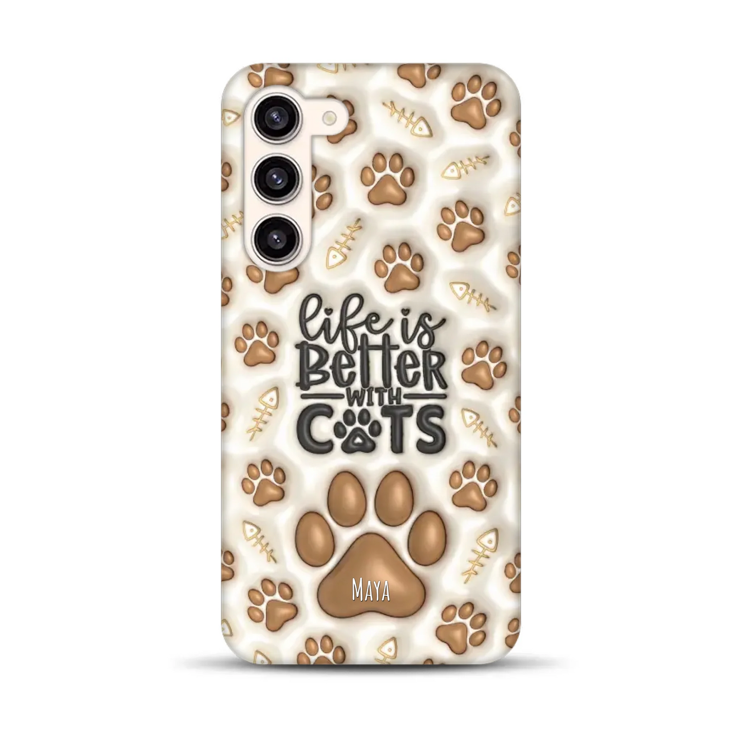 Life is better with Cats - Individuelle Premium Hülle für Samsung