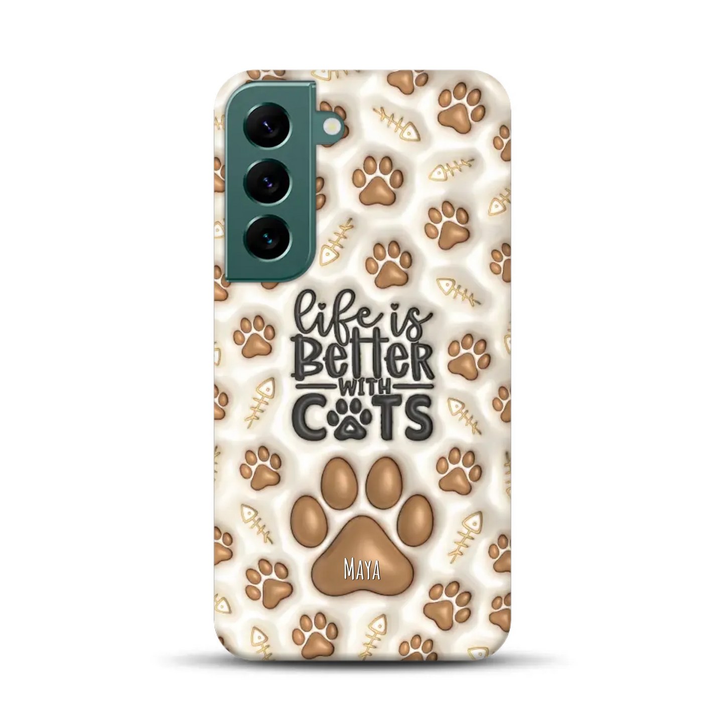 Life is better with Cats - Individuelle Premium Hülle für Samsung