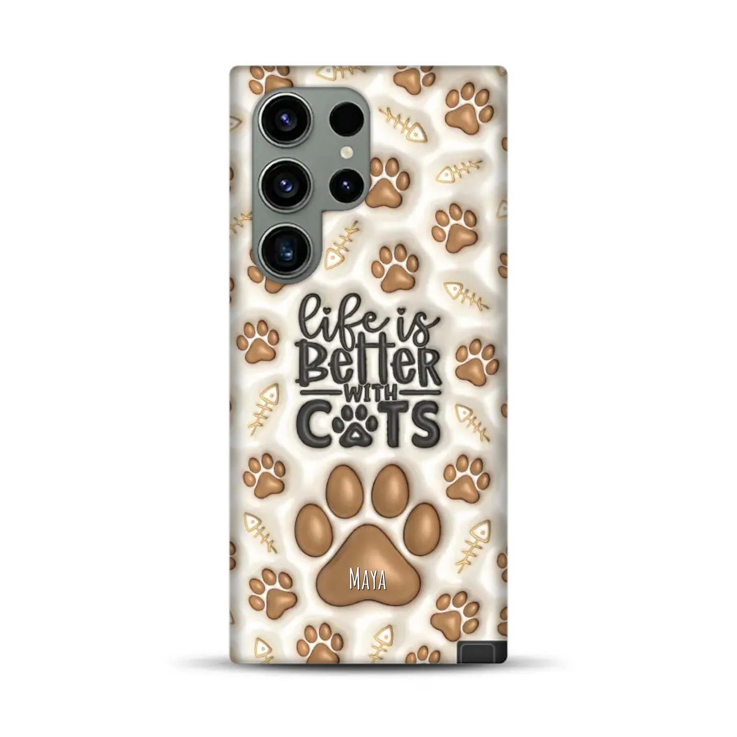 Life is better with Cats - Individuelle Premium Hülle für Samsung