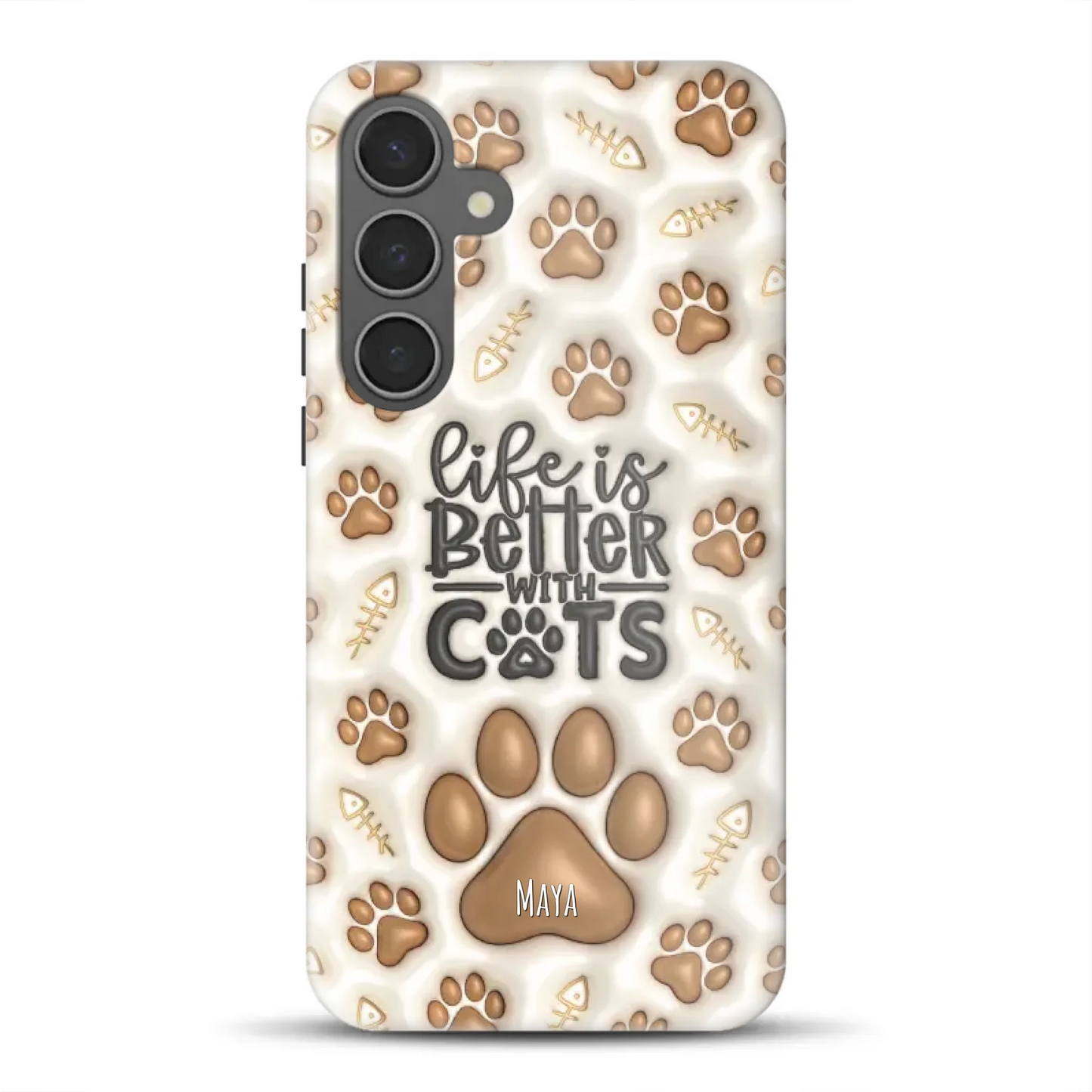 Life is better with Cats - Individuelle Premium Hülle für Samsung