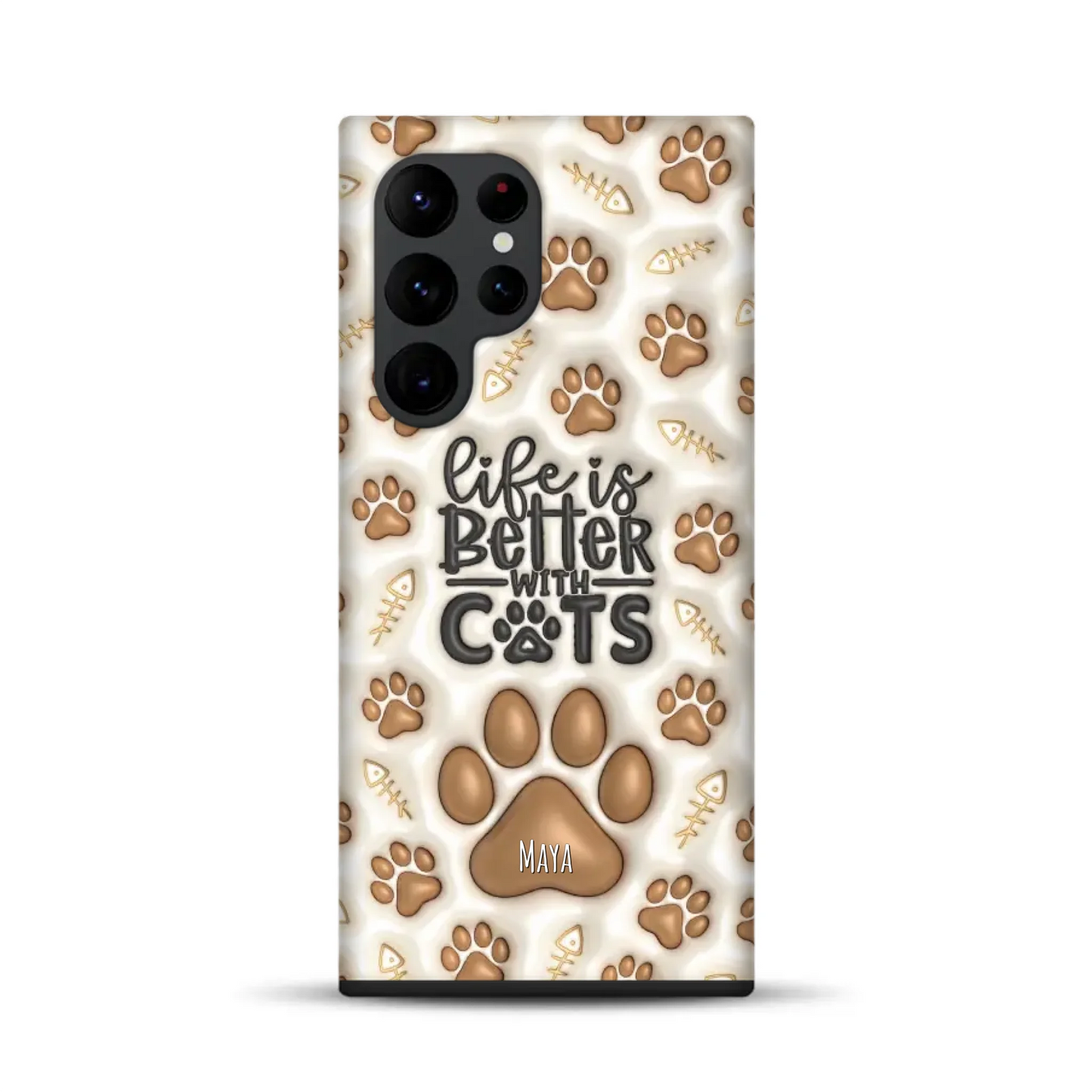 Life is better with Cats - Individuelle Premium Hülle für Samsung