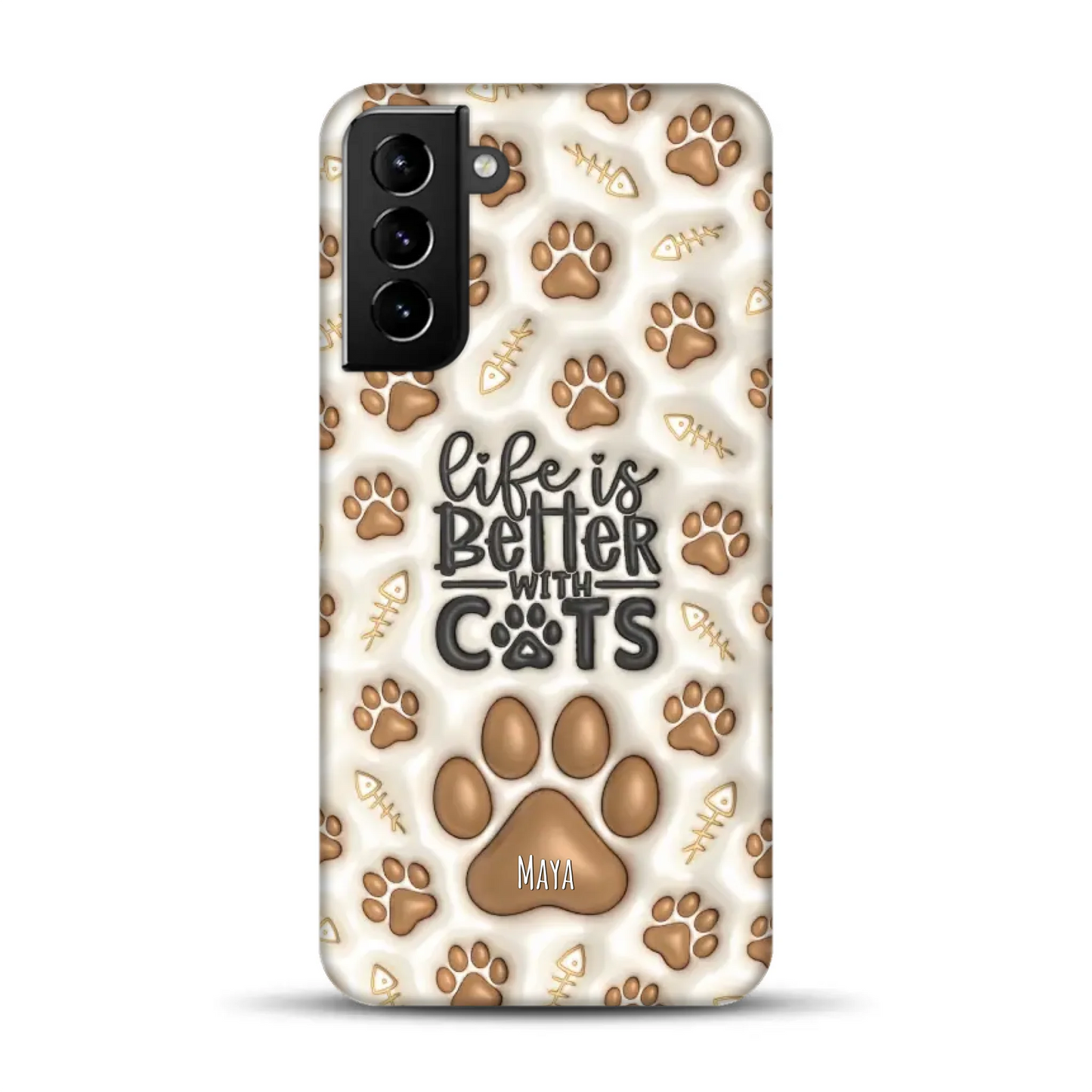 Life is better with Cats - Individuelle Premium Hülle für Samsung