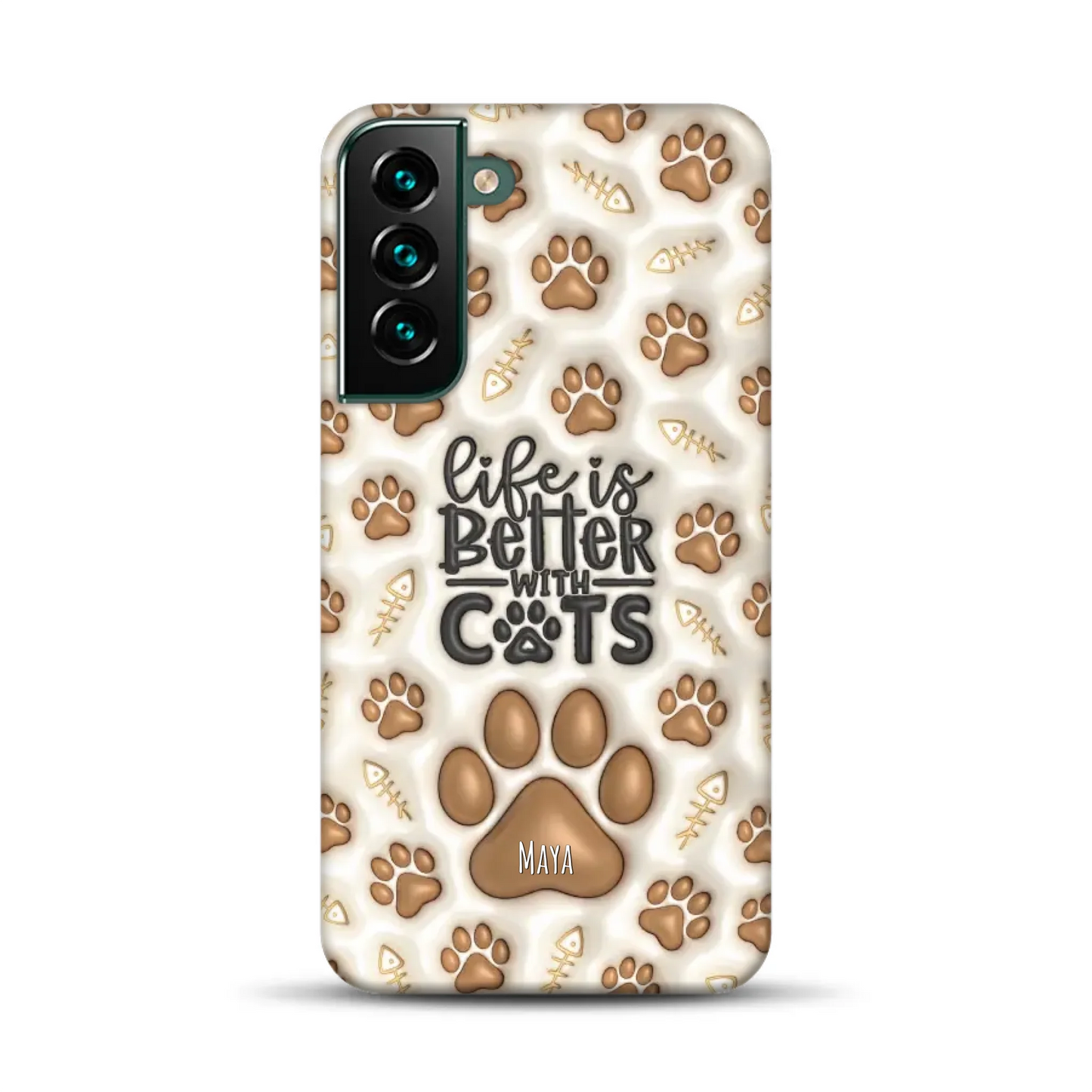 Life is better with Cats - Individuelle Premium Hülle für Samsung