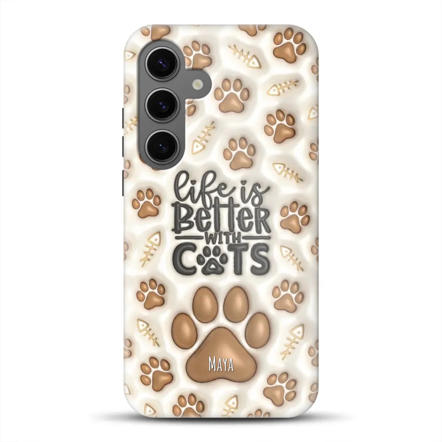 Life is better with Cats - Individuelle Premium Hülle für Samsung