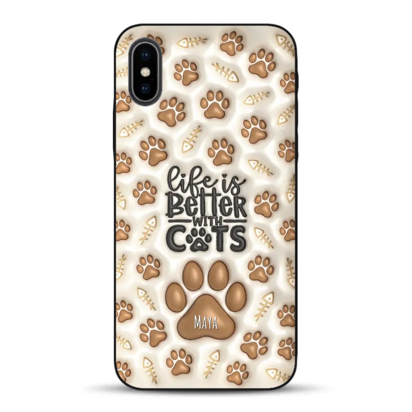 Life is better with Cats - Individuelle Handyhülle für iPhone