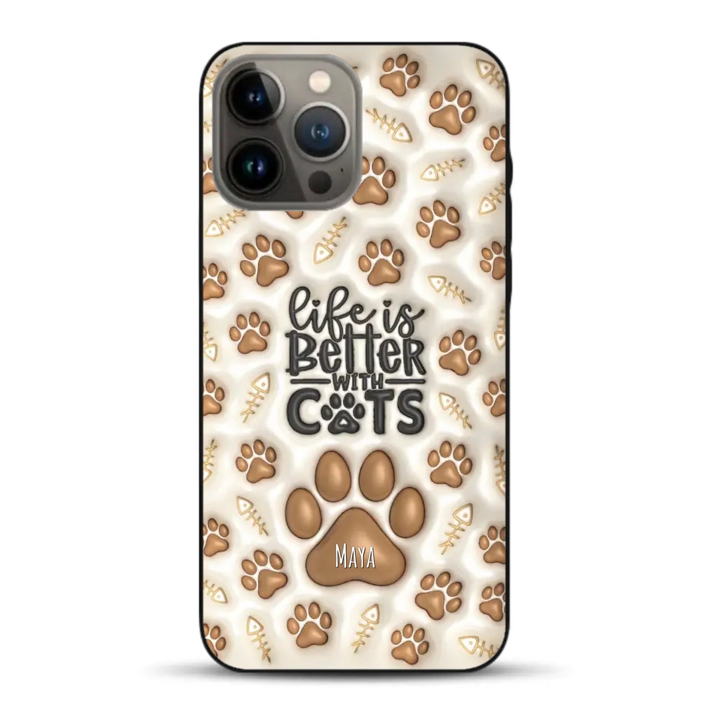 Life is better with Cats - Individuelle Handyhülle für iPhone