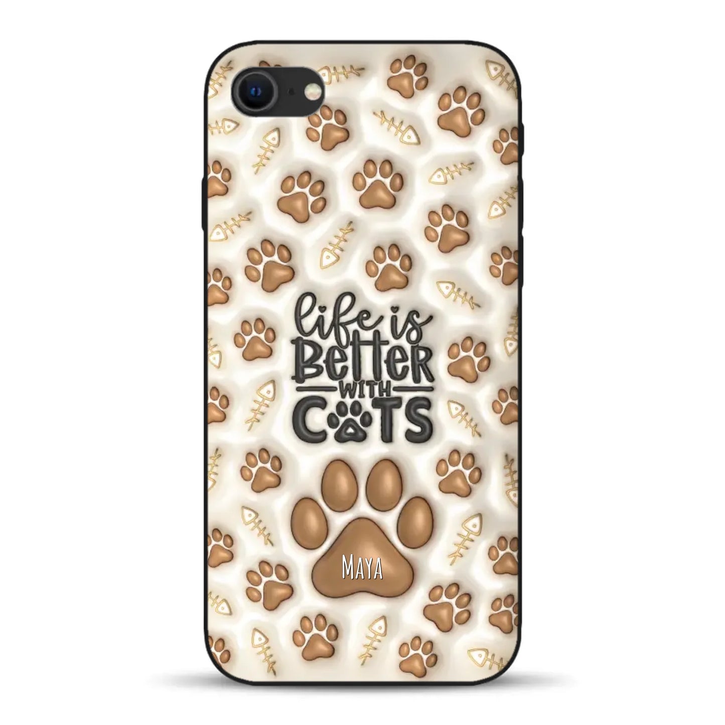 Life is better with Cats - Individuelle Handyhülle für iPhone