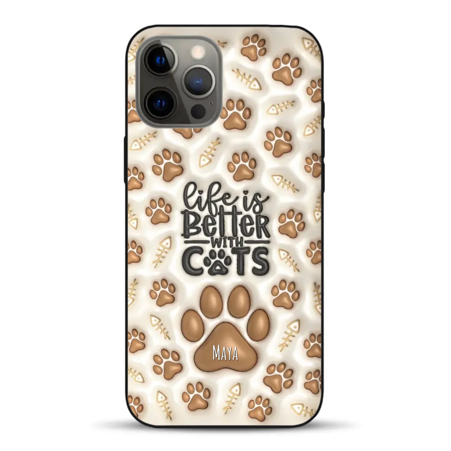 Life is better with Cats - Individuelle Handyhülle für iPhone