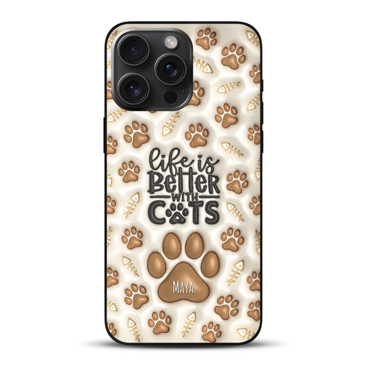Life is better with Cats - Individuelle Handyhülle für iPhone