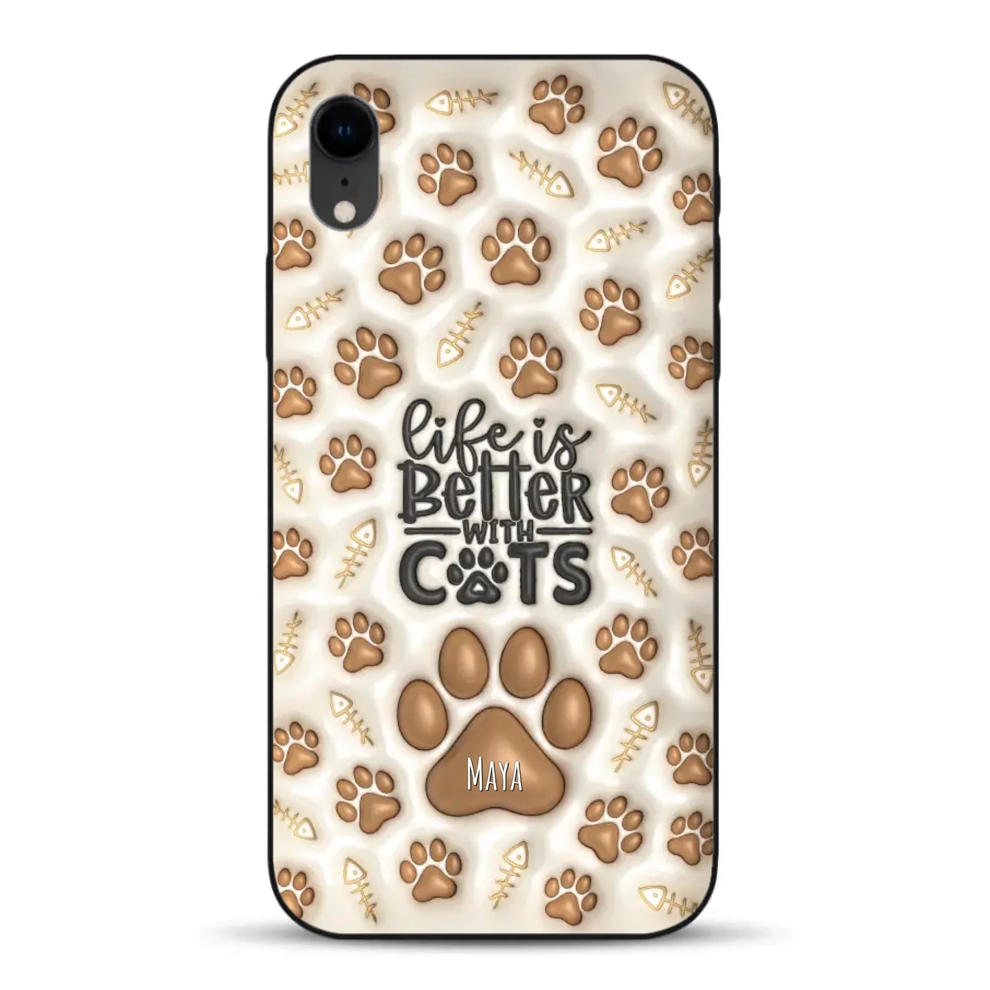 Life is better with Cats - Individuelle Handyhülle für iPhone