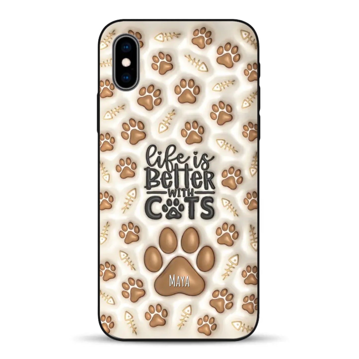 Life is better with Cats - Individuelle Handyhülle für iPhone