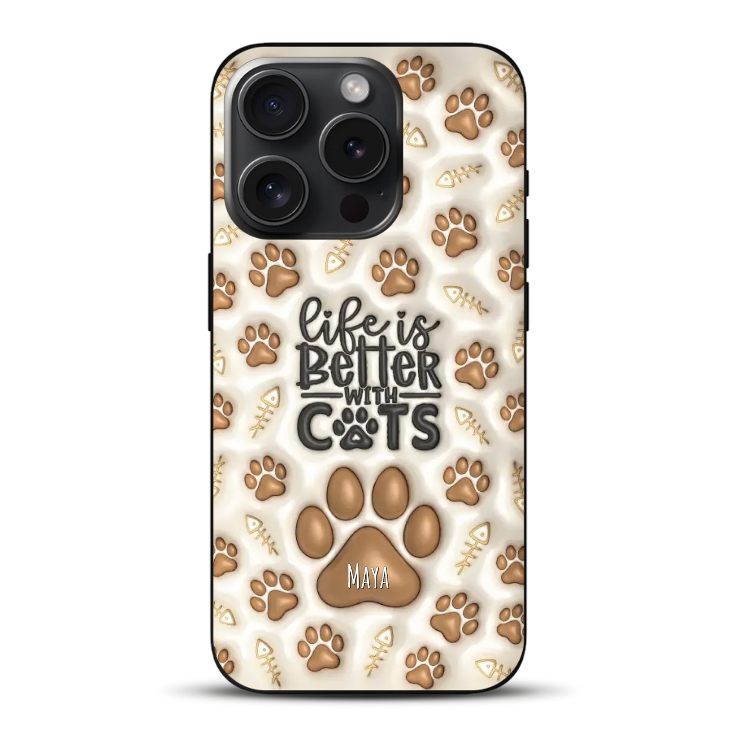 Life is better with Cats - Individuelle Handyhülle für iPhone