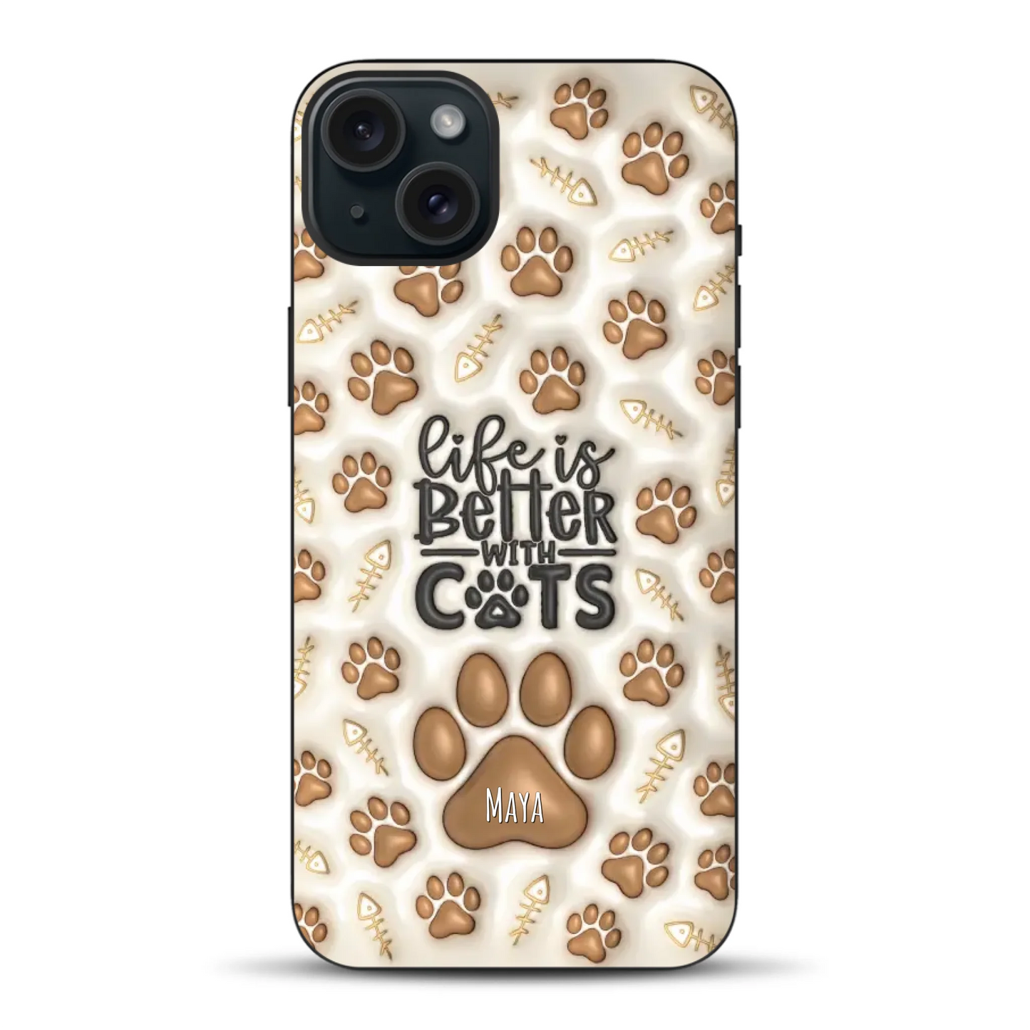 Life is better with Cats - Individuelle Handyhülle für iPhone