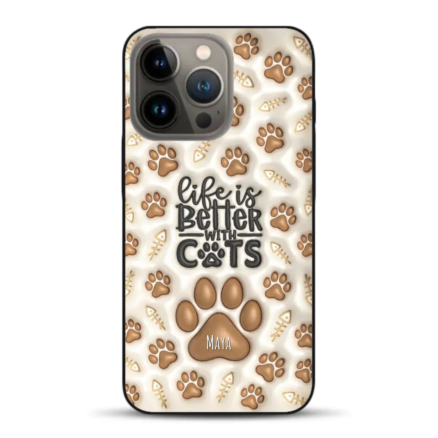 Life is better with Cats - Individuelle Handyhülle für iPhone