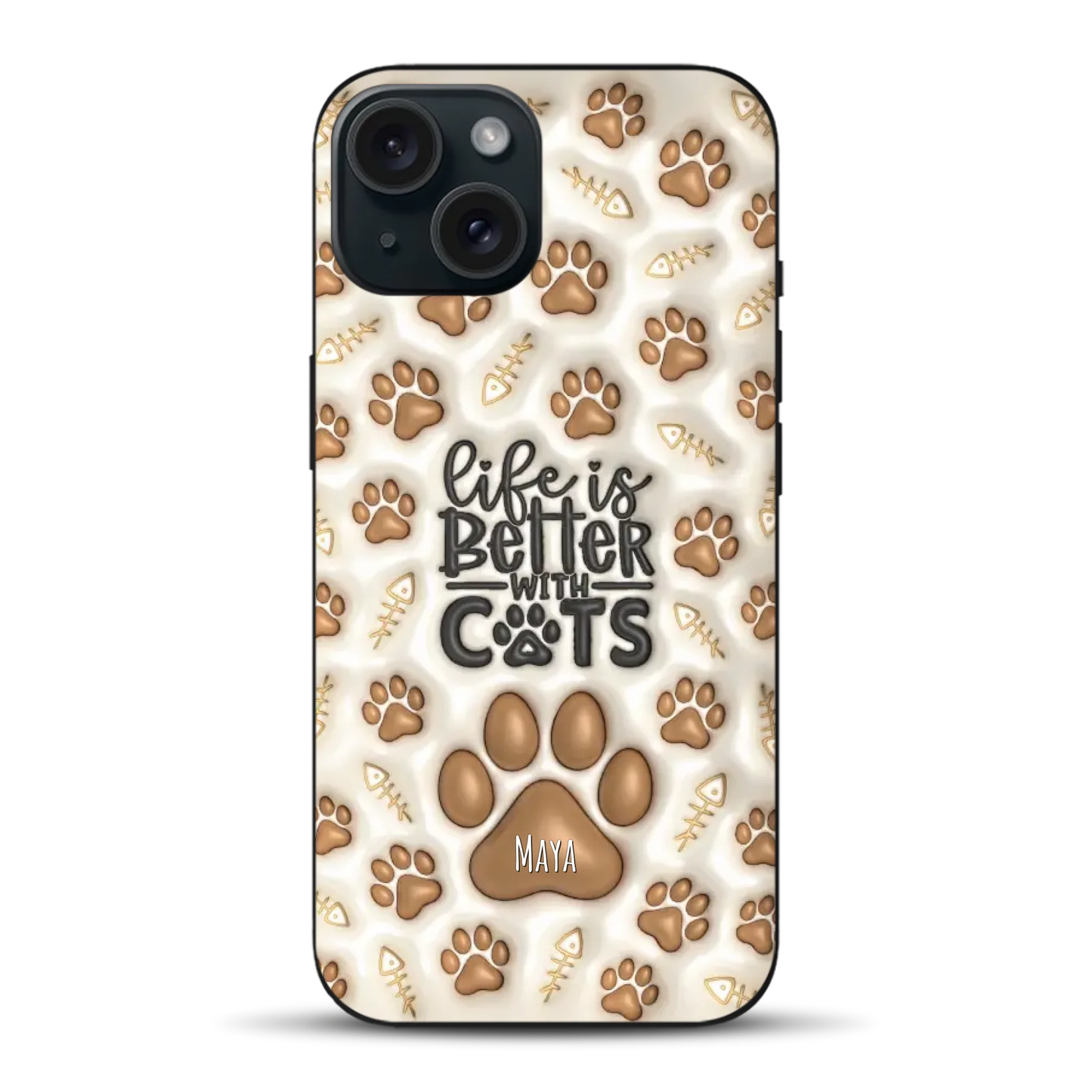 Life is better with Cats - Individuelle Handyhülle für iPhone