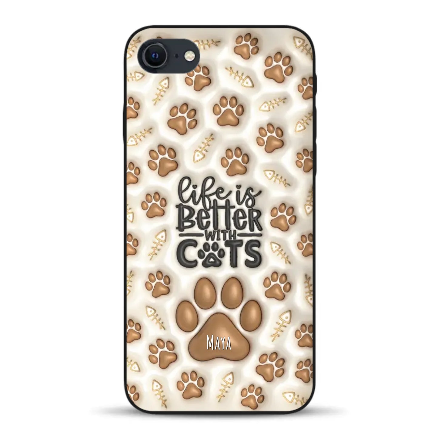 Life is better with Cats - Individuelle Handyhülle für iPhone